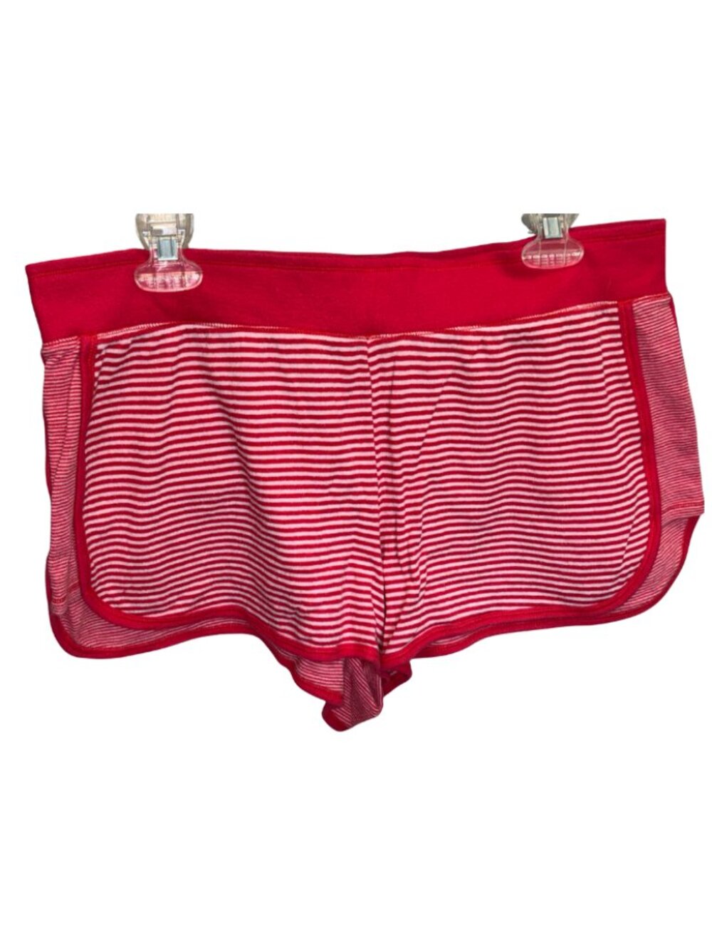 Victoria's Secret red stripe knit shorts XL